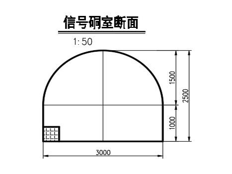 信號(hào)硐室斷面